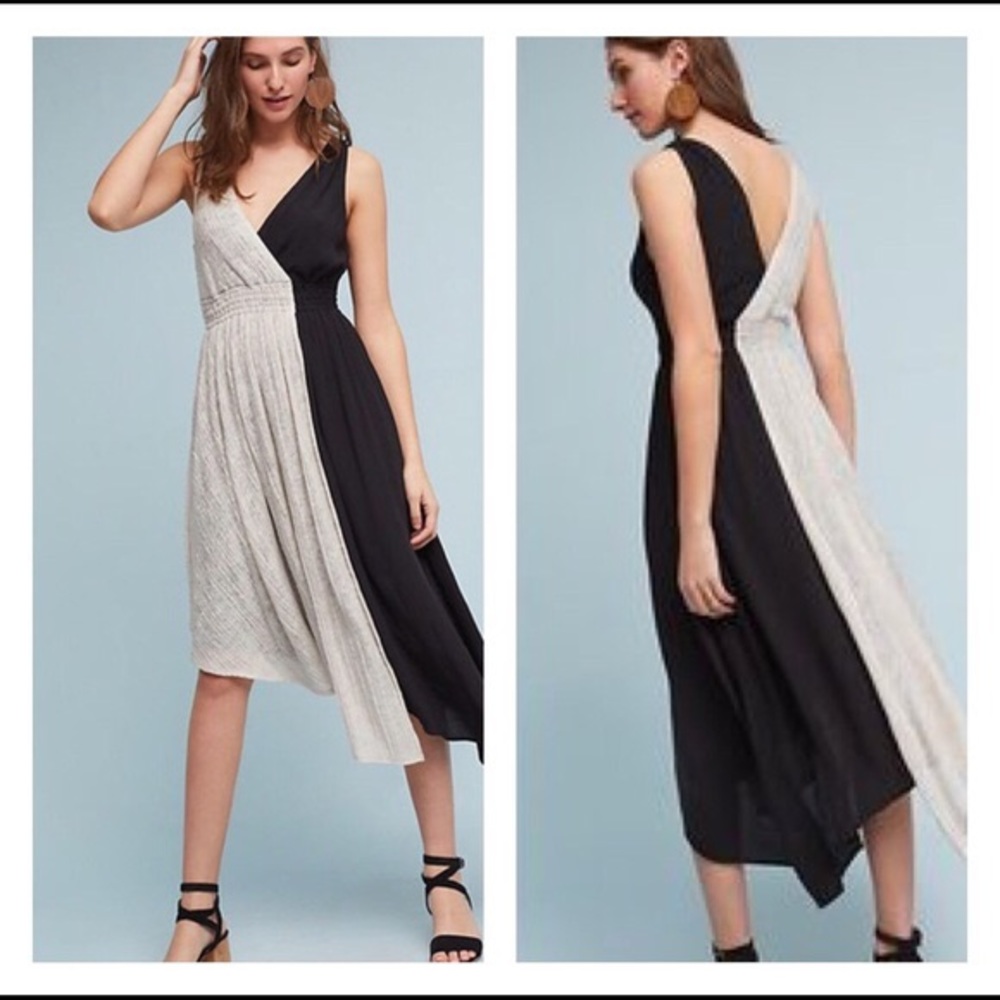 Anthropologie Maeve Elisabel Asymmetrical Dress